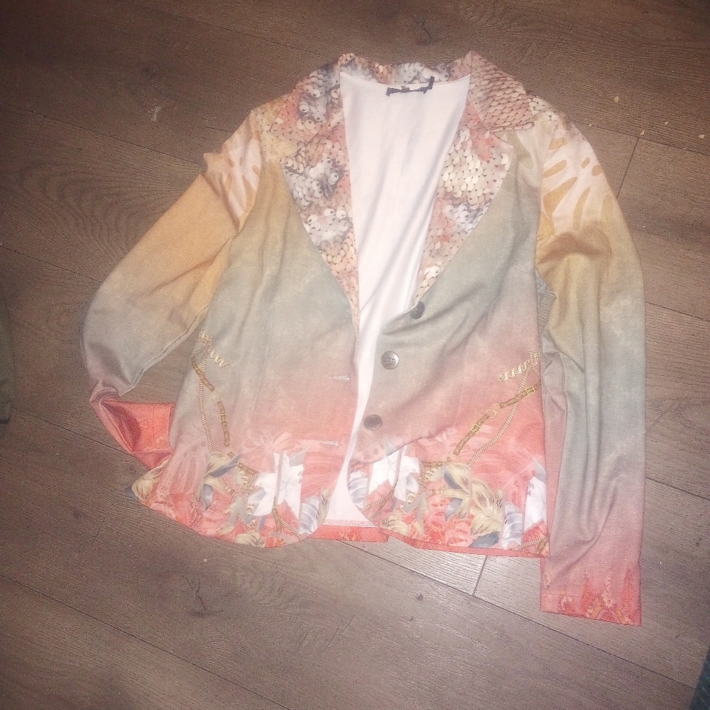 Colorful Floral Blazer